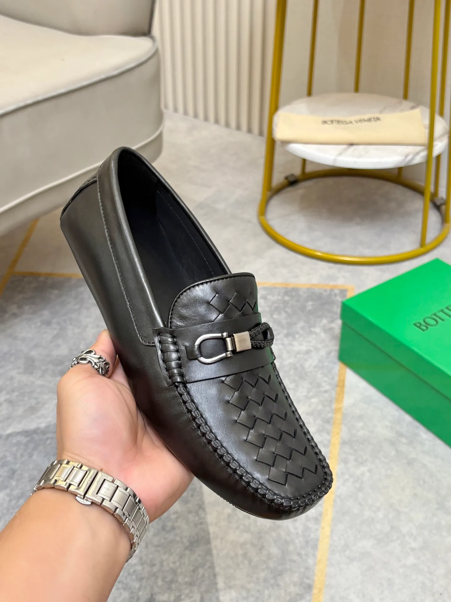 P420💰 (Niu Li + Niu Pad) [BV] The latest hot style‼ ️Casual men's shoes, uppers imported first-layer cowhide ➕Full imported cowhide lining✔️Exquisite workmanship, excellent foot feel, special rubber soles✔️, cool and fashionable, the latest fashion, fashionable outsole, hurry up.  Code number: 38-44 (can be customized to 37.45, non-refundable)